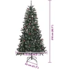 Dirbtinė Kalėdų eglutė Žalia 210 cm PVC, plastikas ir plienas