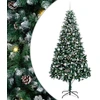 Dirbtinė Kalėdų eglutė Žalia 240 cm PVC ir Plienas ir Plastikas