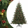 Dirbtinė Kalėdų eglutė Žalia 240 cm PVC ir Metalas ir Plastikas