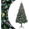 Dirbtinė Kalėdų eglutė Žalia 240 cm PVC ir Plienas ir Plastikas