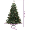 Dirbtinė Kalėdų eglutė Žalia 240 cm PVC ir Metalas ir Plastikas