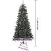 Dirbtinė Kalėdų eglutė Žalia 240 cm PVC, plastikas ir plienas