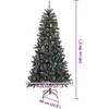 Dirbtinė Kalėdų eglutė Žalia 240 cm PVC, plastikas ir plienas