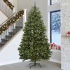 Dirbtinė Kalėdų eglutė su 300 LED Žalia 300 cm PVC ir metalas