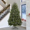 Dirbtinė Kalėdų eglutė su 300 LED Žalia 300 cm PVC ir metalas