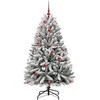 Dirbtinė Kalėdų eglutė Žalia ir balta 150 cm PVC ir metalas