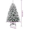 Dirbtinė Kalėdų eglutė Žalia ir balta 150 cm PVC ir metalas