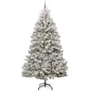 Dirbtinė Kalėdų eglutė Žalia ir balta 270 cm PVC ir metalas