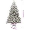 Dirbtinė Kalėdų eglutė Žalia ir balta 300 cm PVC ir metalas