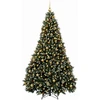 Dirbtinė Kalėdų eglutė, žalia, su žaisliukais 210 cm 300 LED