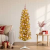 Dirbtinė liekna Kalėdų eglutė su burbulais 150 cm 150 LED