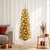 Dirbtinė liekna Kalėdų eglutė su burbulais 150 cm 150 LED