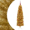 Dirbtinė liekna Kalėdų eglutė su burbulais 180 cm 300 LED