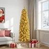 Dirbtinė liekna Kalėdų eglutė su burbulais 210 cm 300 LED