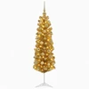 Dirbtinė liekna Kalėdų eglutė su burbulais 150 cm 150 LED