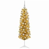 Dirbtinė liekna Kalėdų eglutė su burbulais 150 cm 150 LED