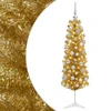 Dirbtinė liekna Kalėdų eglutė su burbulais 150 cm 150 LED
