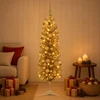 Dirbtinė liekna Kalėdų eglutė su burbulais 150 cm 150 LED