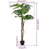 Dirbtinė Monstera Augalas Žalia 94 x 18 x 170 cm