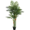 Dirbtinė palmė su trimis kamienais, žalios spalvos, 180cm, PP