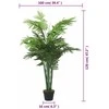 Dirbtinė palmė, žalios spalvos, 120 cm, 28 lapų