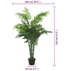 Dirbtinė palmė, žalios spalvos, 120 cm, 28 lapų