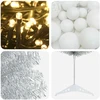 Dirbtinė siaura kalėdinė eglutė su žaisliuku 150 cm 150 LED