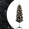 Dirbtinė siaura kalėdinė eglutė su žaisliuku 150 cm 150 LED