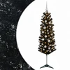 Dirbtinė siaura kalėdinė eglutė su žaisliuku 150 cm 150 LED