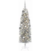 Dirbtinė siaura kalėdinė eglutė su žaisliuku 180 cm 300 LED