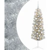 Dirbtinė siaura kalėdinė eglutė su žaisliuku 150 cm 150 LED
