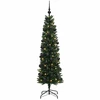Dirbtinė siaura kalėdinė eglutė su žaisliuku 150 cm 150 LED