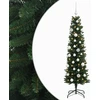 Dirbtinė siaura kalėdinė eglutė su žaisliuku 150 cm 150 LED