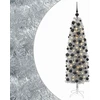 Dirbtinė siaura kalėdinė eglutė su žaisliuku 180 cm 300 LED