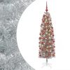 Dirbtinė siaura kalėdinė eglutė su žaisliuku 180 cm 300 LED