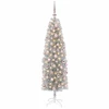 Dirbtinė siaura kalėdinė eglutė su žaisliuku 180 cm 300 LED