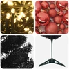 Dirbtinė siaura kalėdinė eglutė su žaisliuku 120 cm 150 LED