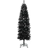 Dirbtinė siaura kalėdinė eglutė su žaisliuku 180 cm 300 LED