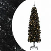 Dirbtinė siaura kalėdinė eglutė su žaisliuku 210 cm 300 LED