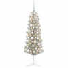 Dirbtinė siaura kalėdinė eglutė su žaisliuku 150 cm 150 LED