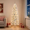 Dirbtinė siaura kalėdinė eglutė su žaisliuku 180 cm 300 LED