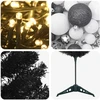 Dirbtinė siaura kalėdinė eglutė su žaisliuku 120 cm 150 LED