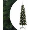 Dirbtinė siaura kalėdinė eglutė su žaisliuku 150 cm 150 LED