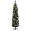 Dirbtinė siaura Kalėdų eglutė, 150 LED, 150cm