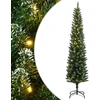 Dirbtinė siaura Kalėdų eglutė, 300 LED, 210cm