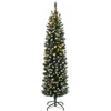 Dirbtinė siaura Kalėdų eglutė, 300 LED, 180cm