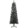 Dirbtinė siaura Kalėdų eglutė su stovu, žalia, 120cm, PVC