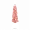 Dirbtinė siaura Kalėdų eglutė su žaisliuku 120 cm 150 LED