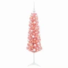Dirbtinė siaura Kalėdų eglutė su žaisliuku 120 cm 150 LED