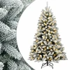 Dirbtinė Sulankstoma Kalėdų Eglutė 120 cm 150 LED Šilta balta